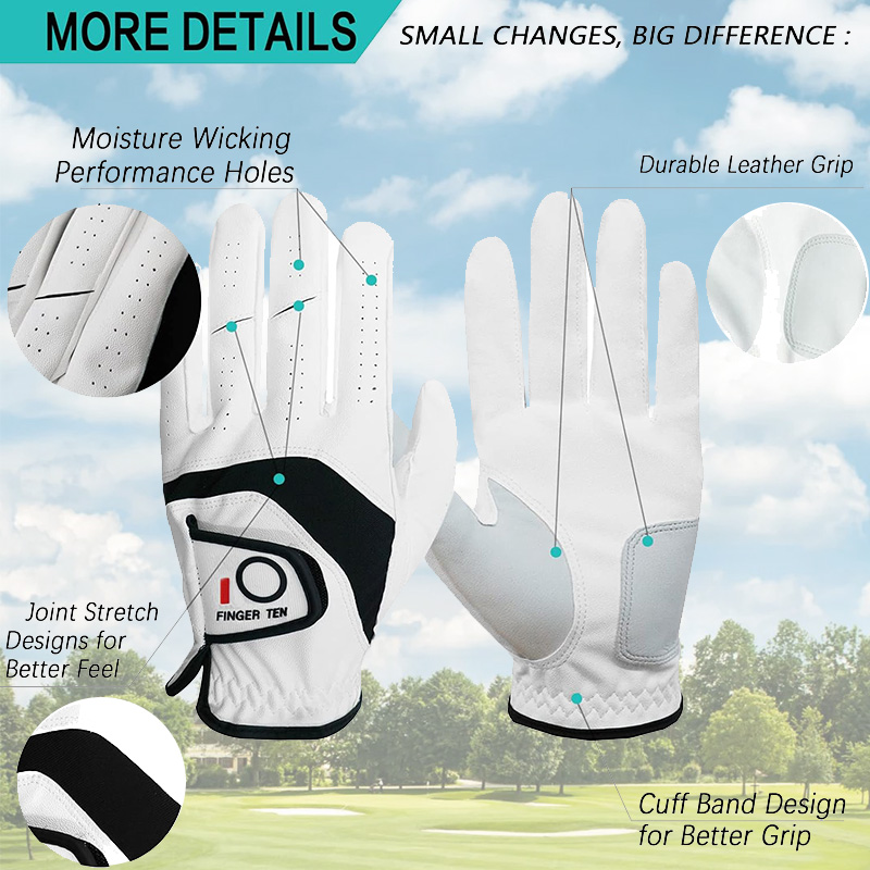 5 Pcs Golf Gloves Men Leather  – обзор и цена Golf Equipment Rental