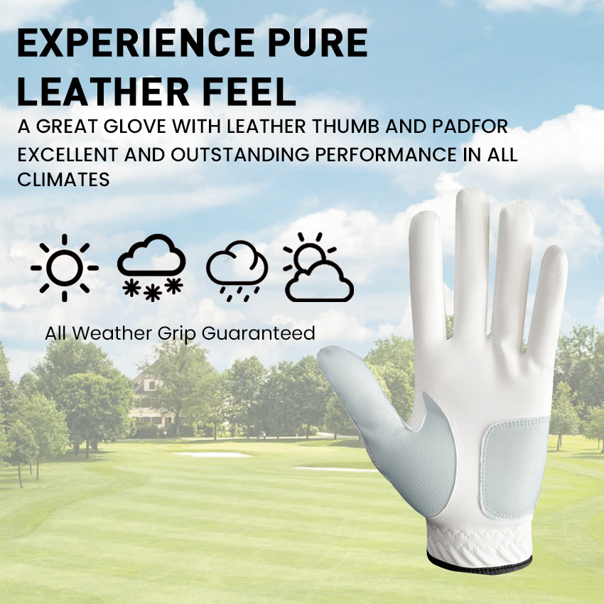 5 Pcs Golf Gloves Men Leather  – обзор и цена Golf Equipment Rental